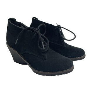 White Mountain Women's Lambert Black Suede‎ Oxford Booties 9 M Dark Academia